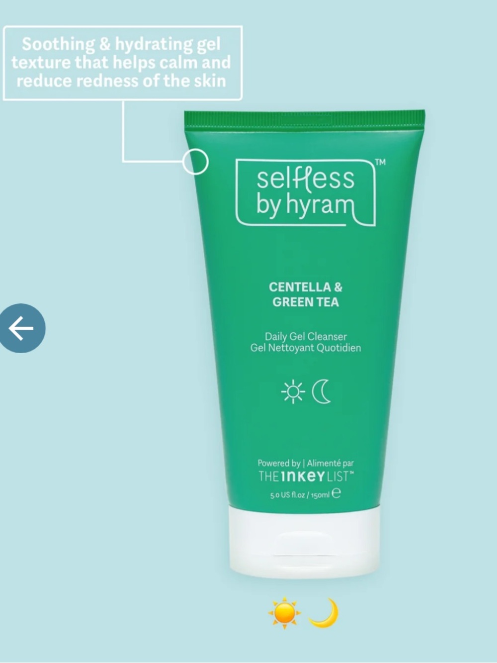 NWT The Inkey List Centella & Green Tea Hydrating Gel Cleanser